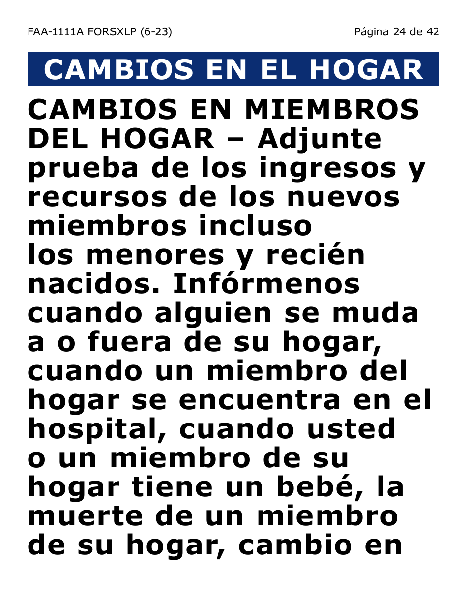 Formulario FAA-1111A-SXLP Formulario Para Verificar La Declaracion Del Participante (Letra Extra Grande) - Arizona (Spanish), Page 24