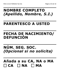 Formulario FAA-1111A-SXLP Formulario Para Verificar La Declaracion Del Participante (Letra Extra Grande) - Arizona (Spanish), Page 30