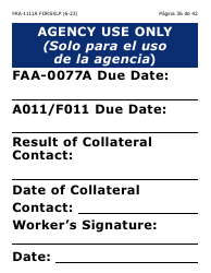 Formulario FAA-1111A-SXLP Formulario Para Verificar La Declaracion Del Participante (Letra Extra Grande) - Arizona (Spanish), Page 36