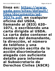 Formulario FAA-1111A-SXLP Formulario Para Verificar La Declaracion Del Participante (Letra Extra Grande) - Arizona (Spanish), Page 40
