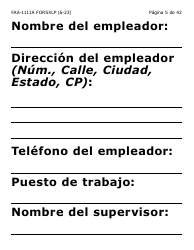 Formulario FAA-1111A-SXLP Formulario Para Verificar La Declaracion Del Participante (Letra Extra Grande) - Arizona (Spanish), Page 5