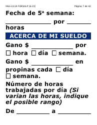 Formulario FAA-1111A-SXLP Formulario Para Verificar La Declaracion Del Participante (Letra Extra Grande) - Arizona (Spanish), Page 7