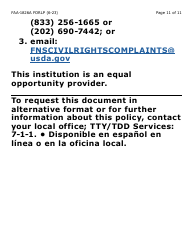 Form FAA-1826A-LP Nutrition Assistance (Na) Authorized Representative Request (Large Print) - Arizona, Page 11