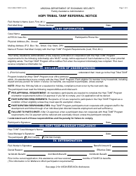 Document preview: Form FAA-1459A Hopi Tribal TANF Referral Notice - Arizona