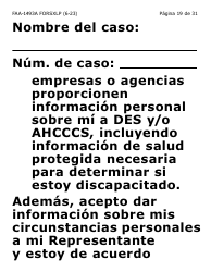 Formulario FAA-1493A-SXLP Solicitud De Representante Autorizado(A) (Letra Extra Grande) - Arizona (Spanish), Page 19