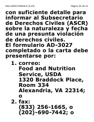 Formulario FAA-1493A-SXLP Solicitud De Representante Autorizado(A) (Letra Extra Grande) - Arizona (Spanish), Page 30