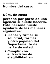 Formulario FAA-1493A-SXLP Solicitud De Representante Autorizado(A) (Letra Extra Grande) - Arizona (Spanish), Page 4