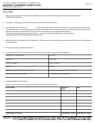 Form DOT ADM-3015UTC University Agreement Under $10,000 - California, Page 2