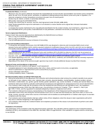 Form DOT ADM-3015C Consulting Service Agreement Under $10,000 - California, Page 5