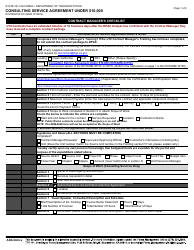 Form DOT ADM-3015C Consulting Service Agreement Under $10,000 - California, Page 6