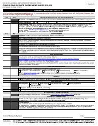 Form DOT ADM-3015C Consulting Service Agreement Under $10,000 - California, Page 7