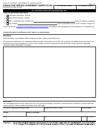 Form DOT ADM-3015C Consulting Service Agreement Under $10,000 - California, Page 8