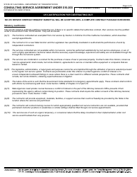 Form DOT ADM-3015C Consulting Service Agreement Under $10,000 - California, Page 9