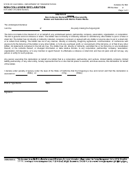 Document preview: Form DOT ADM-1418 Non-collusion Declaration - California