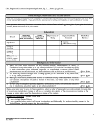 Application for Registered Courtroom Interpreter Program - Oklahoma, Page 2