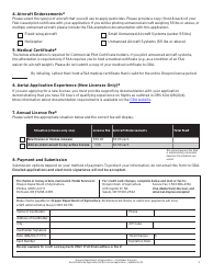Aerial Pesticide Applicator (Apa) License Application - Oregon, Page 3