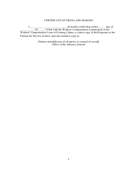 Form 10 Response to Petition for Review, Workers&#039; Compensation Commission or Workers&#039; Compensation Court of Existing Claims - Oklahoma, Page 2
