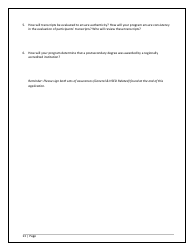 Agency/Program Application - Iowa High School Equivalency Diploma (Hsed) Alternative Pathways - Iowa, Page 13