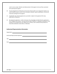 Agency/Program Application - Iowa High School Equivalency Diploma (Hsed) Alternative Pathways - Iowa, Page 18