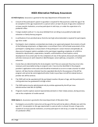 Agency/Program Application - Iowa High School Equivalency Diploma (Hsed) Alternative Pathways - Iowa, Page 19