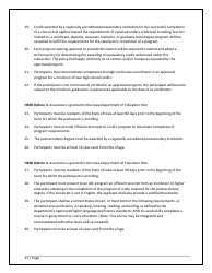 Agency/Program Application - Iowa High School Equivalency Diploma (Hsed) Alternative Pathways - Iowa, Page 21