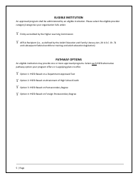 Agency/Program Application - Iowa High School Equivalency Diploma (Hsed) Alternative Pathways - Iowa, Page 5