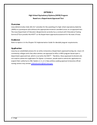 Agency/Program Application - Iowa High School Equivalency Diploma (Hsed) Alternative Pathways - Iowa, Page 6