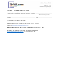 Reference Report Form - New Mexico, Page 3