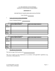 Form BOEM-0008 Commercial Lease of Submerged Lands for Renewable Energy Development on the Outer Continental Shelf, Page 9