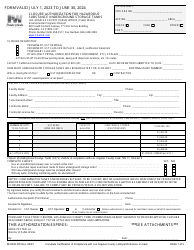 Form 38-0028 Closure Authorization for Hazardous Substance Underground Storage Tanks - County of Los Angeles, California