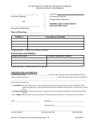 Remote Child Support Court Hearing Exhibit Packet - Jefferson County, Oregon, Page 2