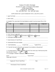 Bottle Club Registration Application - Maine, Page 7