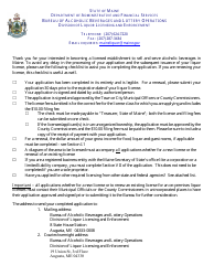 Application for a Public Service License - Maine