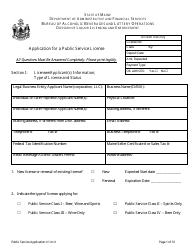Application for a Public Service License - Maine, Page 3