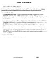 Application for Retail Sales at a Farmer&#039;s Market for a Brewery, Distiller or Winery - Maine, Page 5