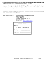 Application for Retail or Agency Store Taste-Testing Event Permit - Maine, Page 6