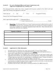 Application for a Catering Permit - Maine, Page 4