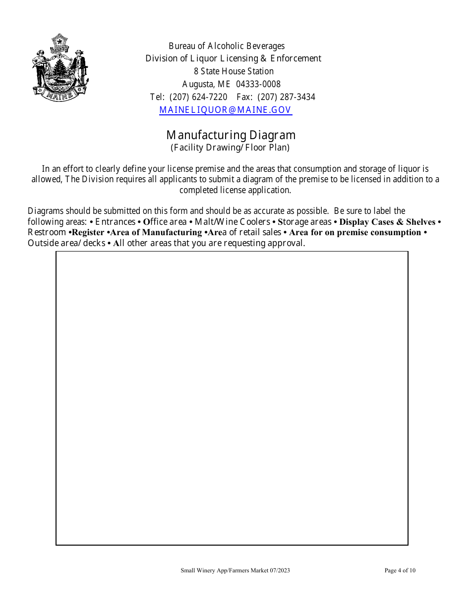 Application for Small Winery - Maine, Page 4