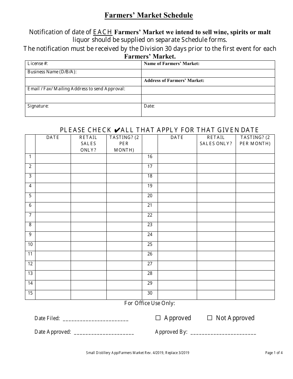 Application for Small Distillery - Maine, Page 7