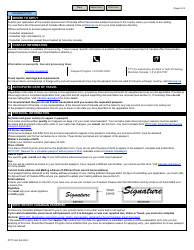 Form PPTC482 Adult Abroad Simplified Renewal Passport Application for Canadians Applying Outside of Canada and the Usa - Canada, Page 4
