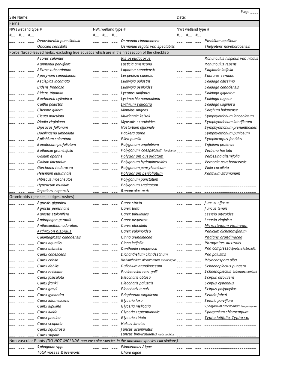 West Virginia Wetland Rapid Assessment Datasheet - West Virginia, Page 8