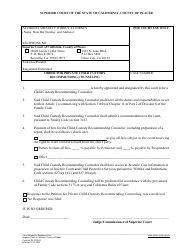Document preview: Form PL-FCS010 Order for Private Child Custody Recommending Counseling - County of Placer, California