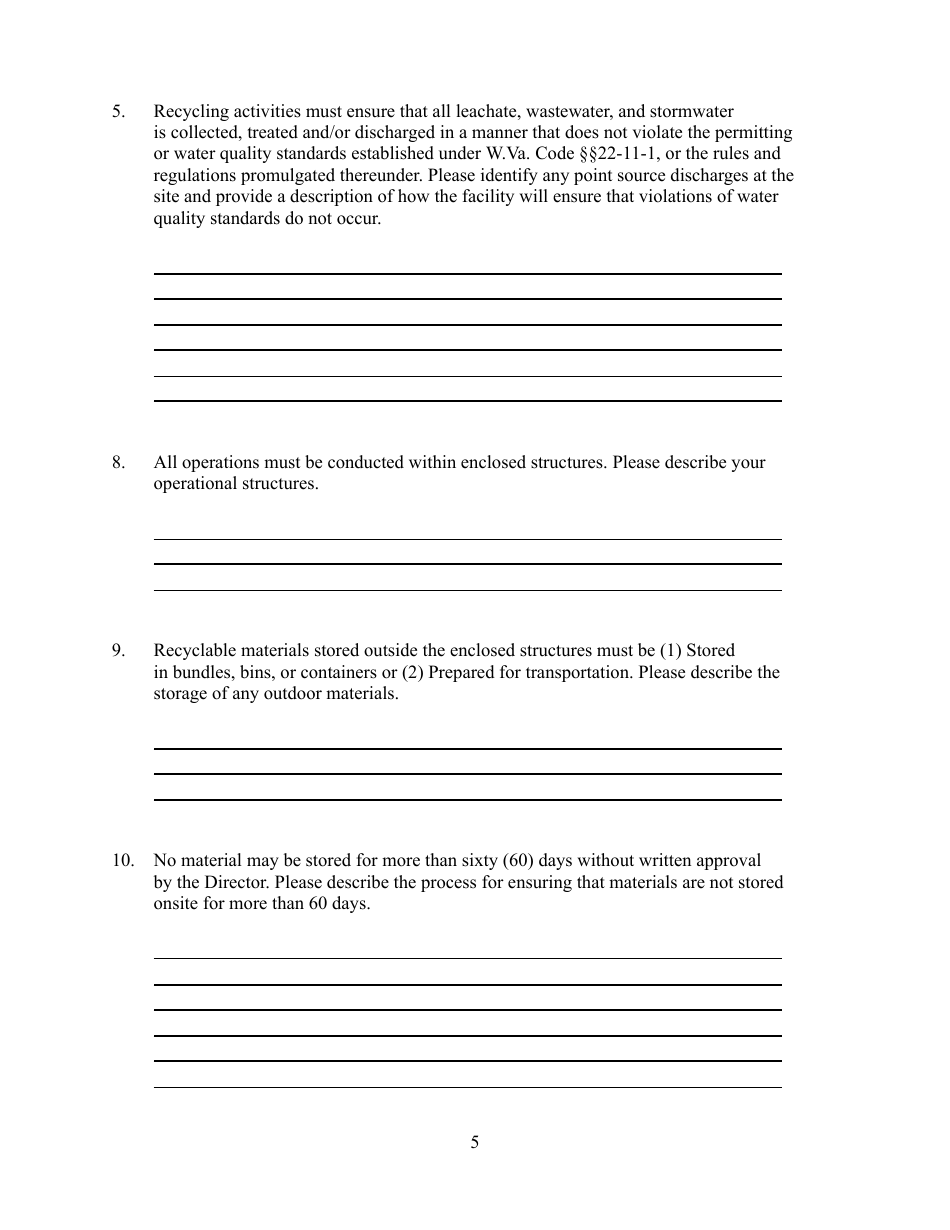 West Virginia Recycling Activity Notification - West Virginia, Page 5