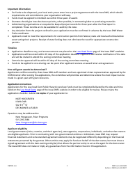 DNR Form 542-0328 (542-0327) Cost-Share Application - Low-Head Dam Public Hazard Program - Iowa, Page 2