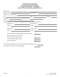 DNR Form 542-0328 (542-0327) Cost-Share Application - Low-Head Dam Public Hazard Program - Iowa, Page 4
