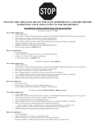 Document preview: Concealed Handgun License/Concealed Carry Handgun Instructor Approval Application - New Mexico