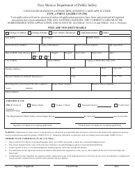 Concealed Handgun License/Concealed Carry Handgun Instructor Approval Application - New Mexico, Page 10