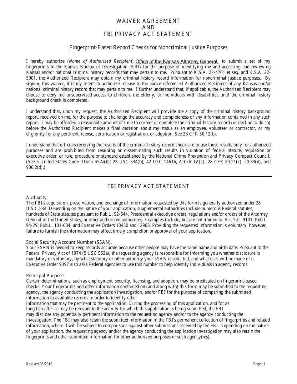 Bail Enforcement Agent Initial Application - Kansas, Page 10