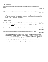 Bail Enforcement Agent Initial Application - Kansas, Page 5