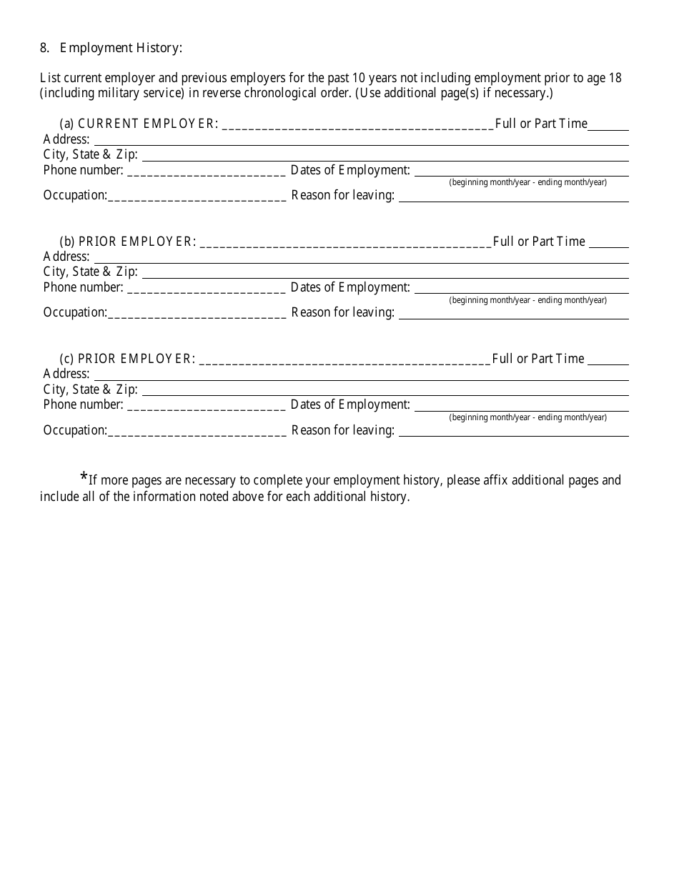 Bail Enforcement Agent Initial Application - Kansas, Page 6